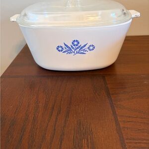 Vintage CorningWare Blue Cornflower 2.5 Qt Casserole Dish P-2 1/2-B with Lid